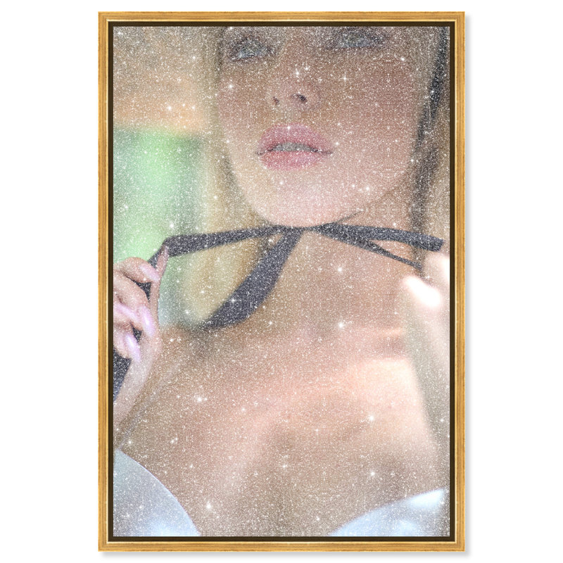 Yours Forever Canvas Fashion Print by Oliver Gal, Black Frame, 10 x 15, 31"H x 21"W, Silver Frame