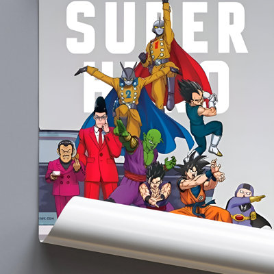  Officially Licensed Dragon Ball Super - Super Hero Art Poster - 24 x 36 Inch - Decorative Print - Poster Paper - Ready to Frame