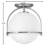 McCormick Hand Blown Glass Semi Flush Mount-853122571