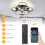 Cashon 63cm 7 - Blade Dimmable LED Ceiling Fan with Remote Control and APP-1038461390