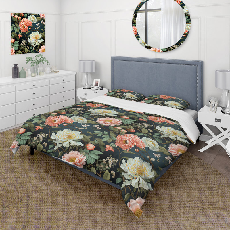 Ensemble de housse de couette Aziria, Housse de couette simple + 1 taie décorative stan
