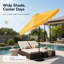 Parasol de marché solaire pour terrasse avec inclinaison et manivelle 10 pi.-747215604