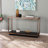 Loula 48'' Glass Top Console Table