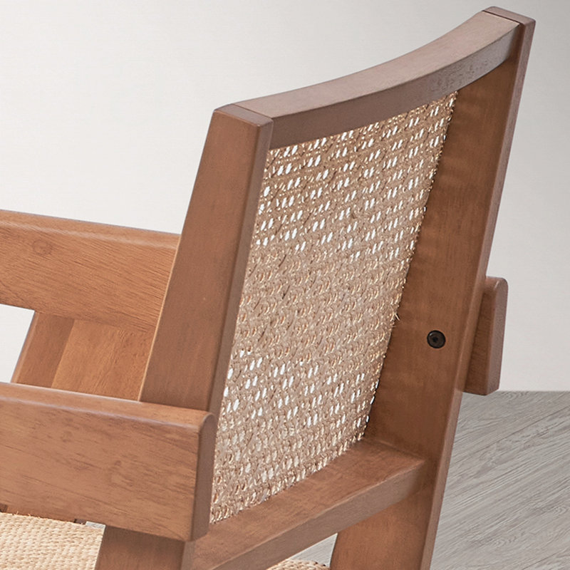 Chaise d'appoint en rotin et finition naturelle