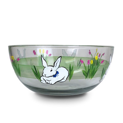 Ellaline Bunny and Tulip 170 fl oz. Serving Bowl
