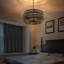 20 Inch Black Chandelier, 5-light Farmhouse Chandelier