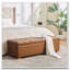 Banc de rangement rembourré en polyuréthane de 60,2 po de large avec repose-pieds capitonné avec repose-pieds-1422485893