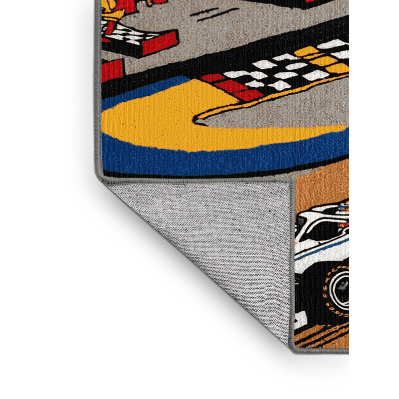 Washable Formula Sports Area Rug, Round 8'