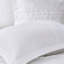Ensemble de literie en microfibre 5 pièces - très grand, blanc, chic décontracté, édredon à volants