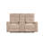 Loveseat with Console , Beige