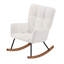 Chaise berçante rembourrée avec dossier haut Comfy