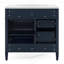 Meuble-lavabo moderne 36 po avec lavabo supérieur-596226706