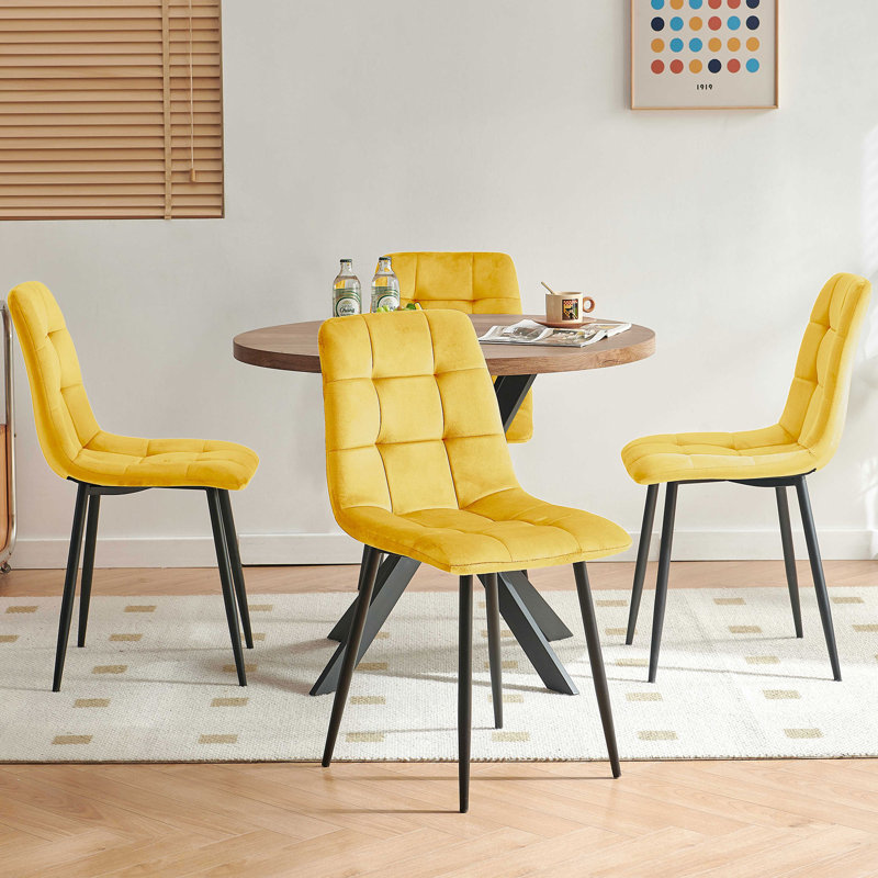 Meera 5 - Piece Dining Set, Yellow