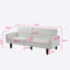 74.4'' Faux Leather Square Arm Sofa-777536481-770858895