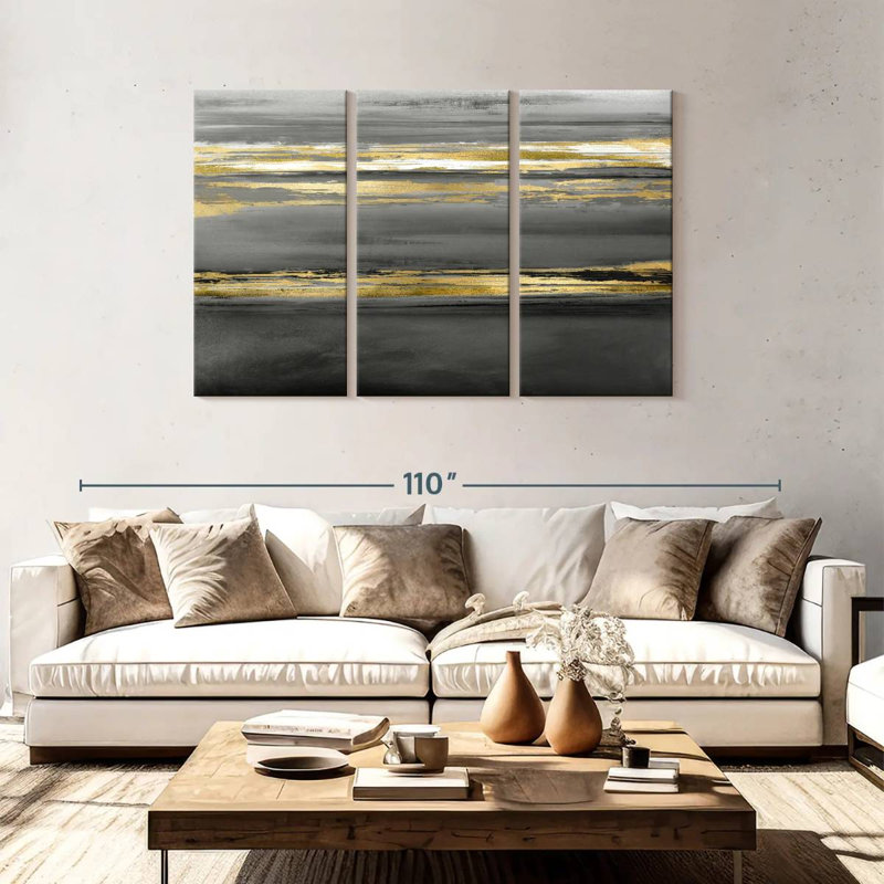 Avery Parallel Lines At Midnight, 48" H x 74" W
