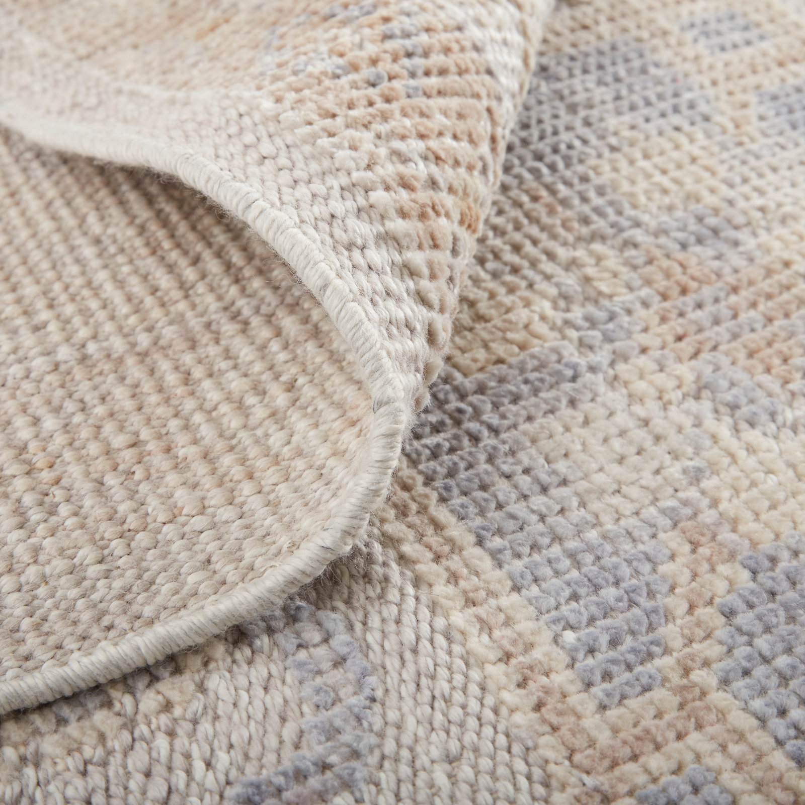 Winslet Recycled P.E.T Light Gray/Brown/Beige Rug, Rectangle 2' x 3'