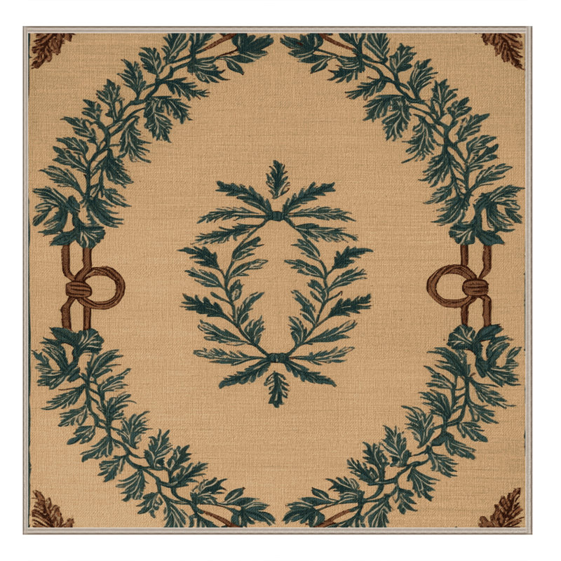 Tapis brun français lavable à la machine, Carré 5 pi