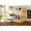 2 pièces sous le lit en pin naturel, conception transitionnelle, roulettes pour améliorer la fonction de la chambre à coucher, finition en pin de rangement de 37,5 po x 17 po 11 po, espace d'organisation,