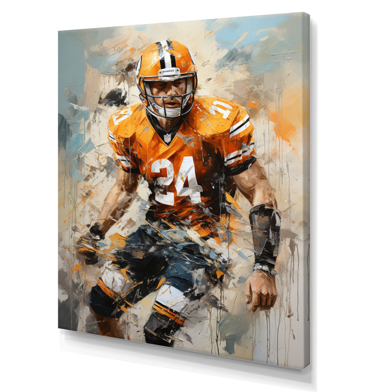 Football Day Glory in USA III - Imprimé, Toile tendue, H 40 po x l 30 po x P 1,5 po
