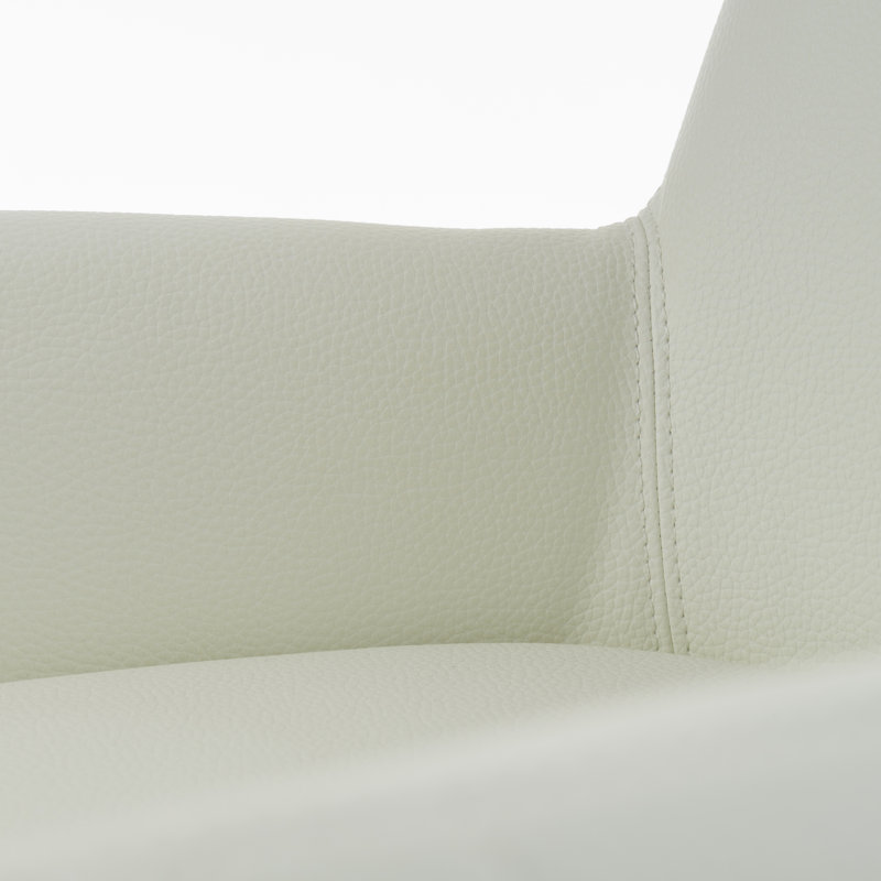 Chaise avec accoudoirs capitonnée Azuredee