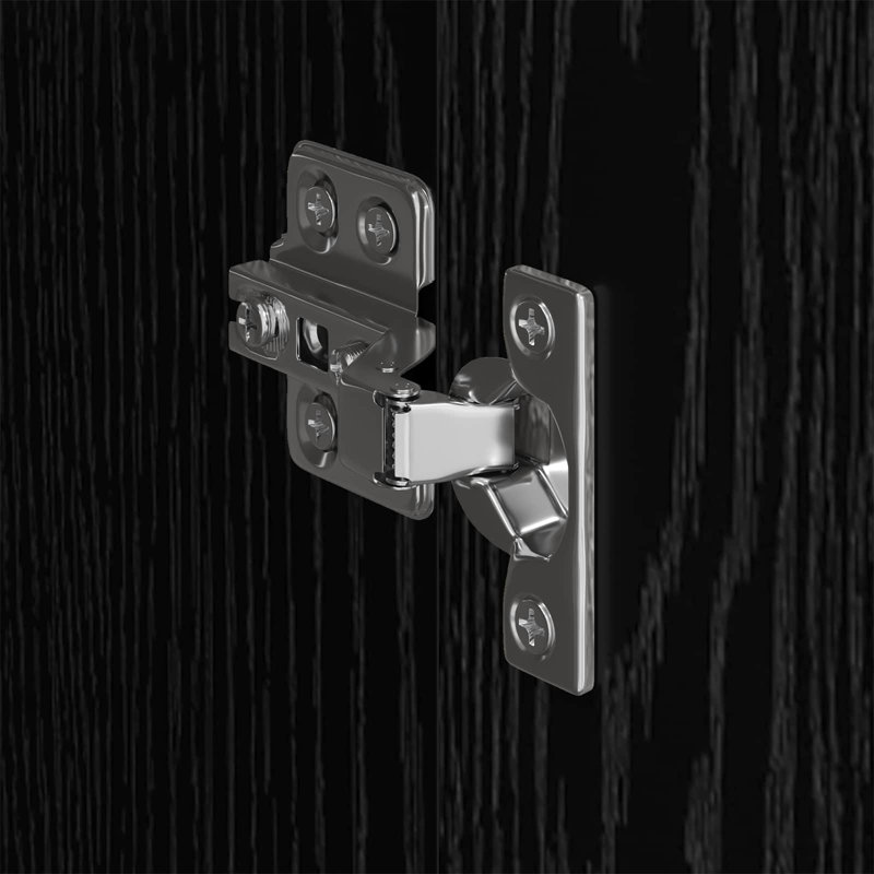 Manufactured Wood Wardrobe, Black Oak