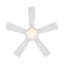 Odyssey 5- Blade Smart Flush Mount Ceiling Fan with Remote Control and LED Light Kit Included-55354986-57409107