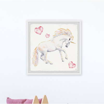 «Palmyra Dancing Unicorn», reproduction encadrée