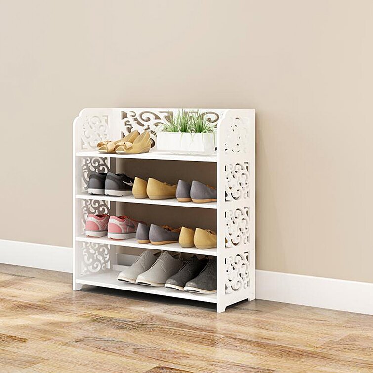 Rebrilliant 12 Pair Stackable Shoe Rack