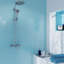 11"X 12.6" Herringbone Polished Glass Mosaic Tile-61266920