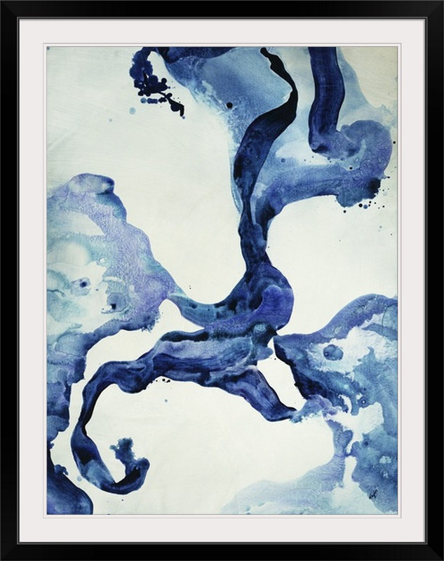 «indigo i print, Noir encadré, 44" H x 35" lx 1" p