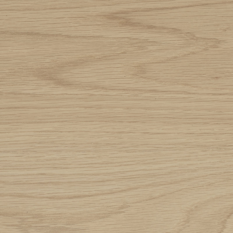 Table de chevet 1 tiroir Klarrisa, Blanc mat/chêne