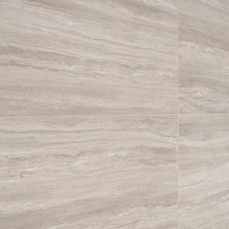 Nashville White 24X48 Matte Porcelain Tile, Taupe Matte