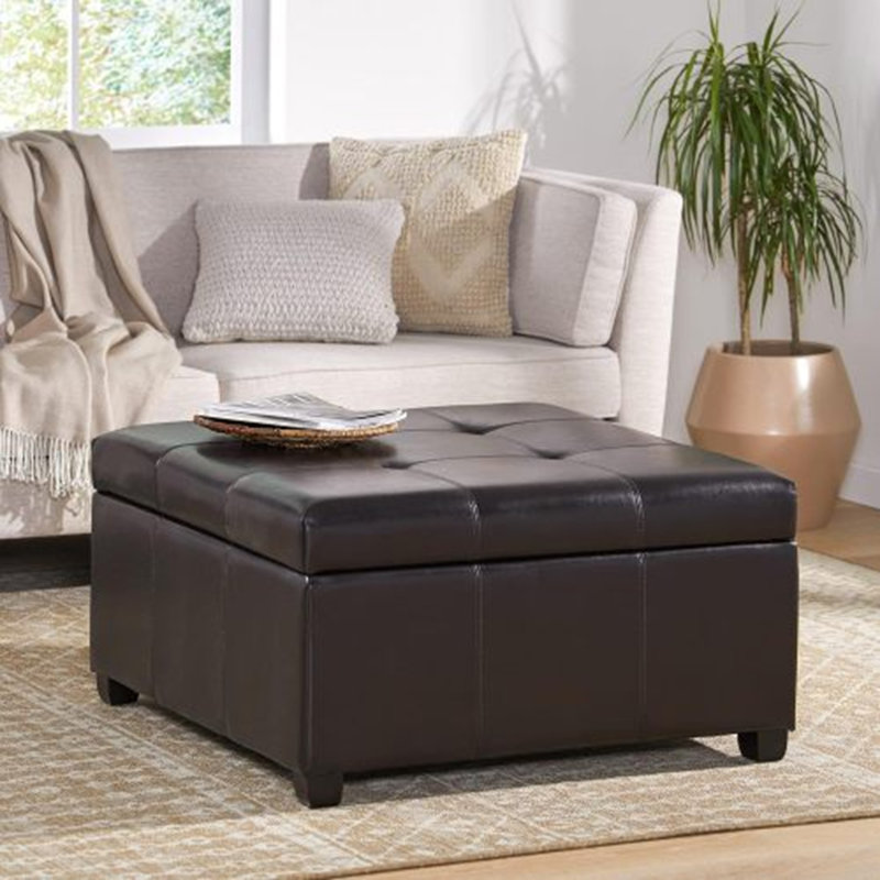 Square Ottoman Bench with Storage