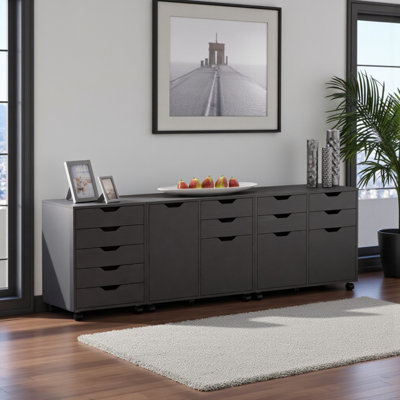 Sutton 3-Piece Cabinet Set with File Drawer