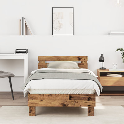 Single Bed Durable Rustic Minimalist