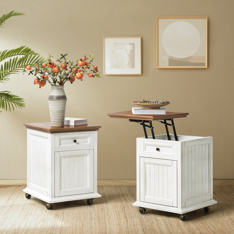 Avedon 18''W Tradition Lift-Top End Table Set Of 2