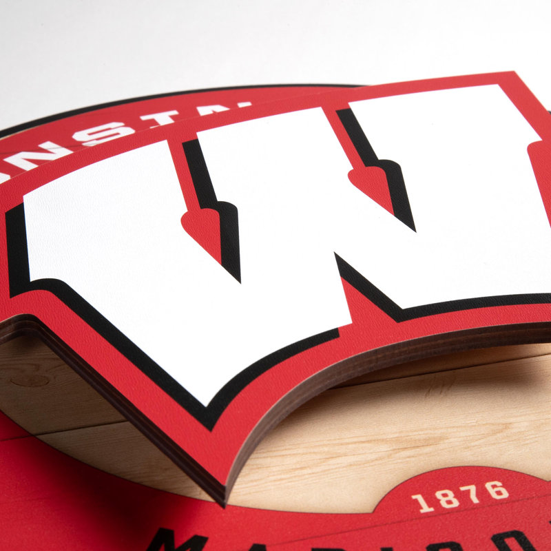 NCAA Wisconsin Badgers 3DX Circle Wall Art