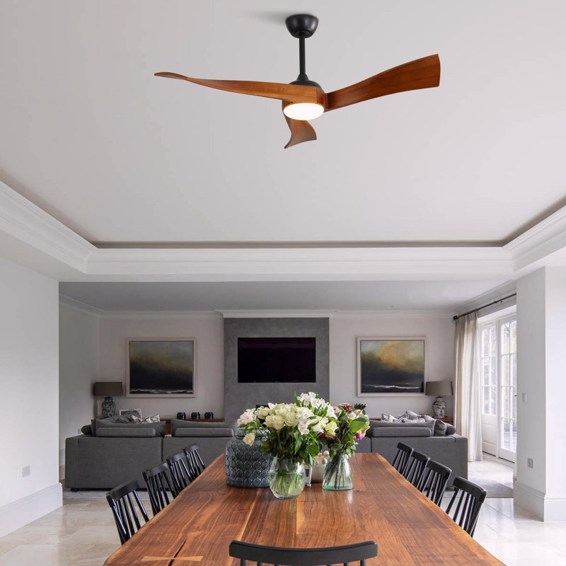 52 Inch Ceiling Fan Light With 6 Speed Remote Energy-Saving DC Motor