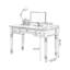 Bureau rectangulaire en bois massif brun noisette-2056757415