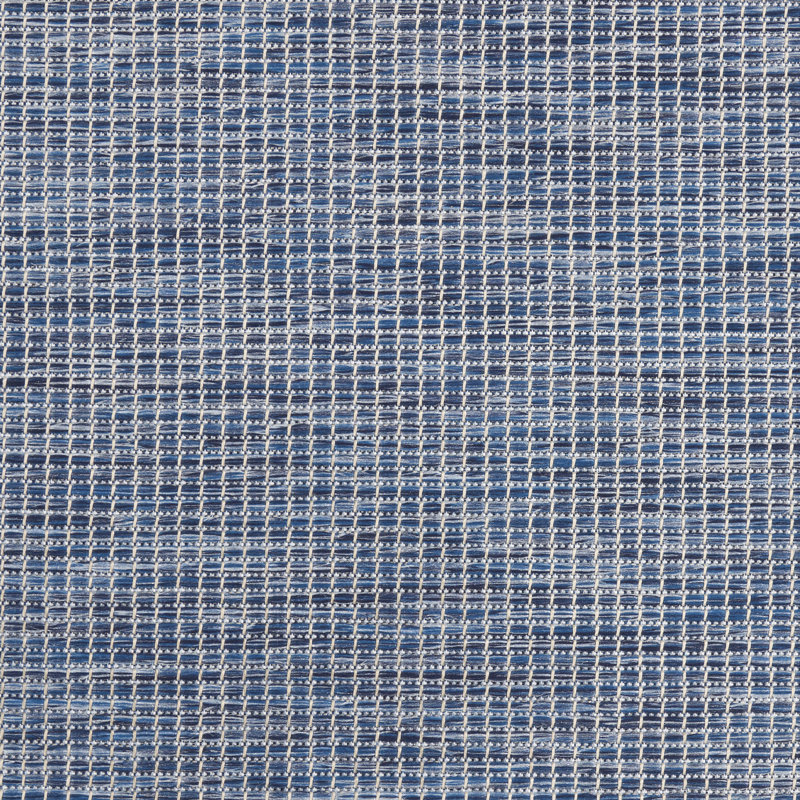 Lillehammer Solid Indoor/Outdoor Area Rug, Runner 2'2" x 12', Navy Blue