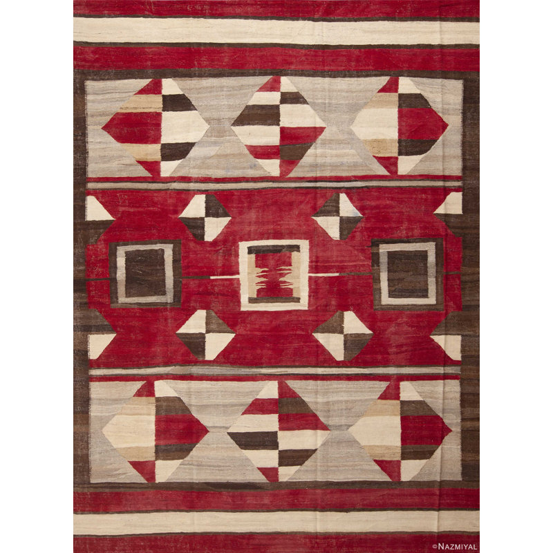 One-of-a-Kind 8'8" X 11'10" Flatweave Area Rug