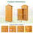 6 ft. W x 2 ft. D Solid Wood Vertical Tool Shed