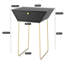 Anniyah 45cm W Metal Bedside Table-323340157
