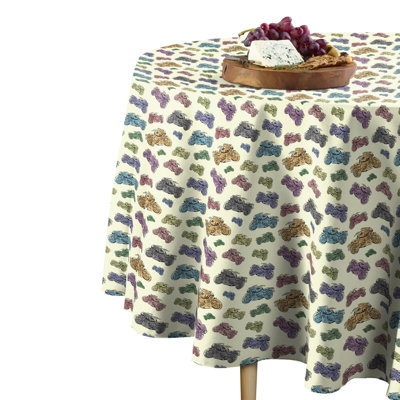 Zezza Geometric Round Tablecloth