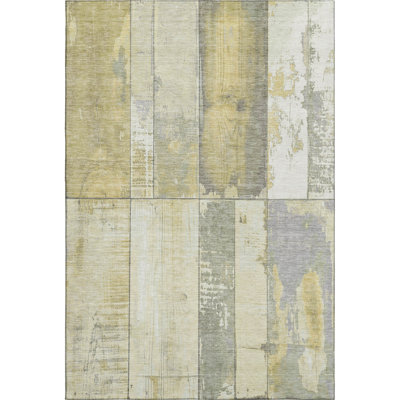 Premium Machine Washable Crestover AMF1877 Geometric Rug
