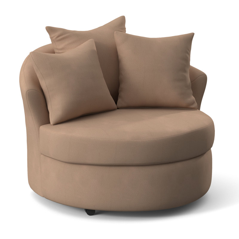 Fauteuil demi-tonneau Alsup, Moka bulldozer
