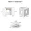 Ensemble de meuble-lavabo de coin simple 24 po avec plateau en céramique 24 po