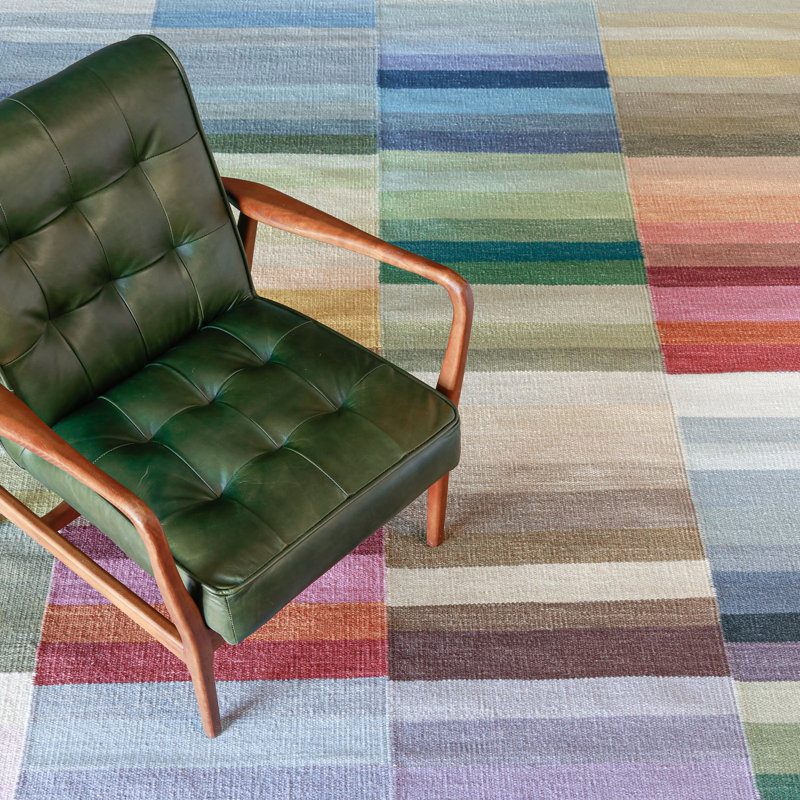 Color Code Handmade Flatweave Wool Multi Rug, Runner 2'6" x 8'