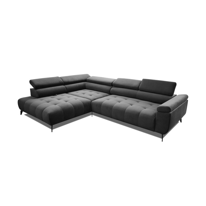 Temecia 3 Seater Corner Sofa , Left Hand Facing, Grey
