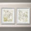 Impression d’art graphique encadrées, ensemble de 2 reproductions d’art sur papier